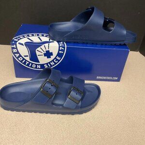 New! Womens Birkenstock Arizona EVA Navy Slide Sandals. Size 5 Narrow Fit. Nice!